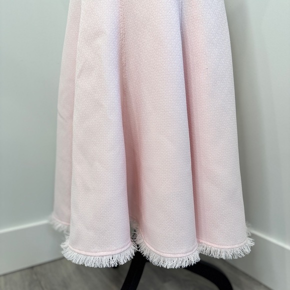 Eliza J Pale Pink Fringe Hem A-Line Circle Dress (sz 0) - Picture 8 of 13